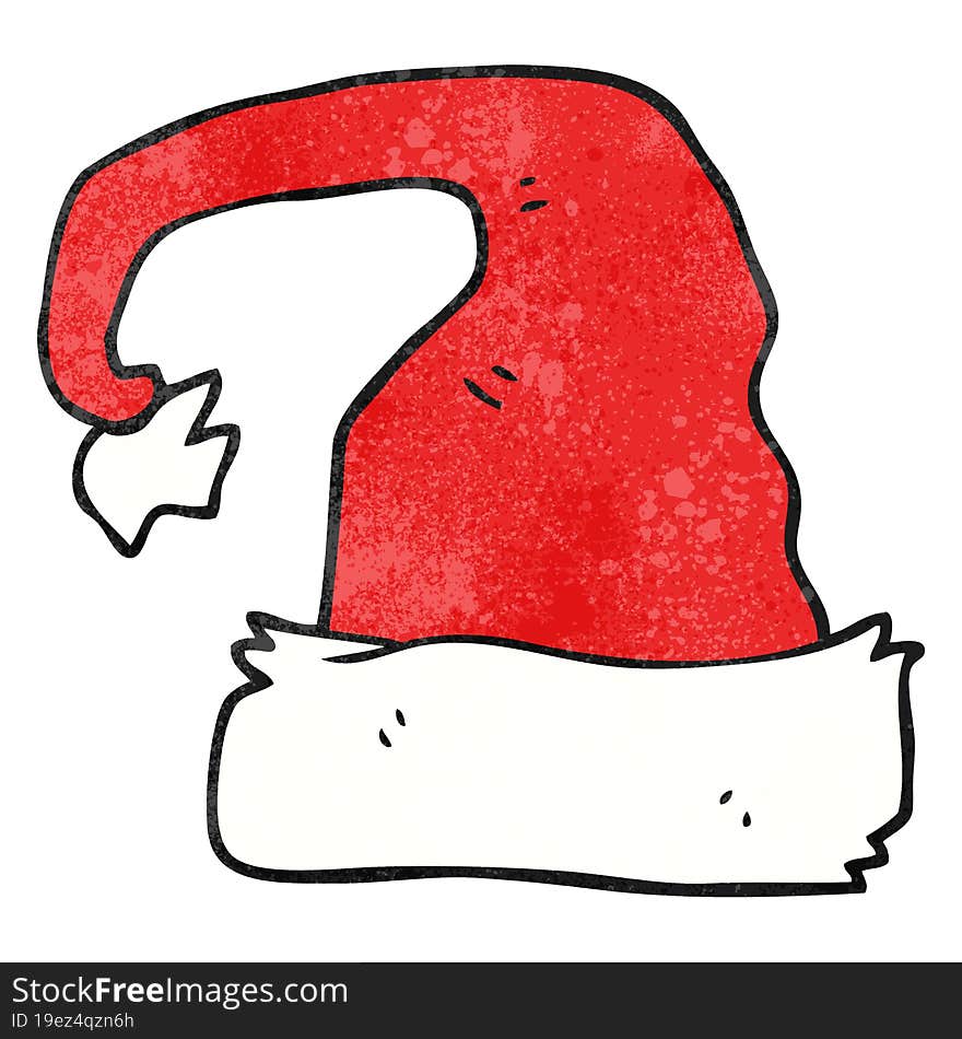 Textured Cartoon Christmas Hat