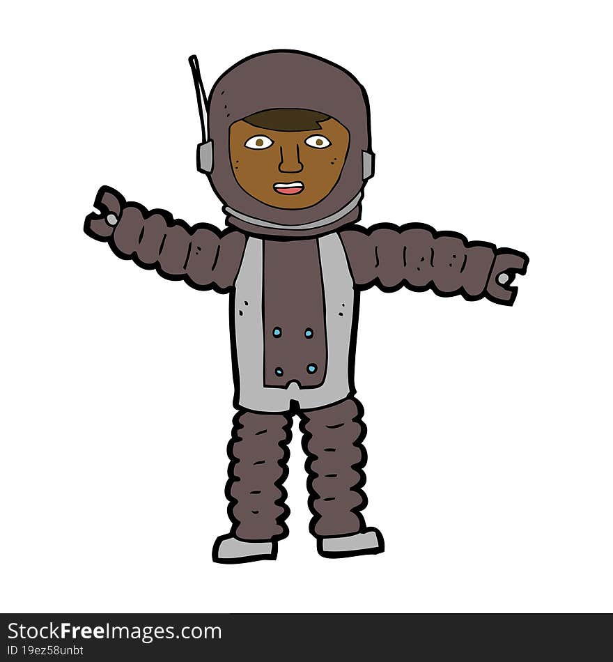 Cartoon Astronaut