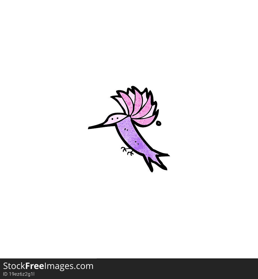 cartoon hummingbird