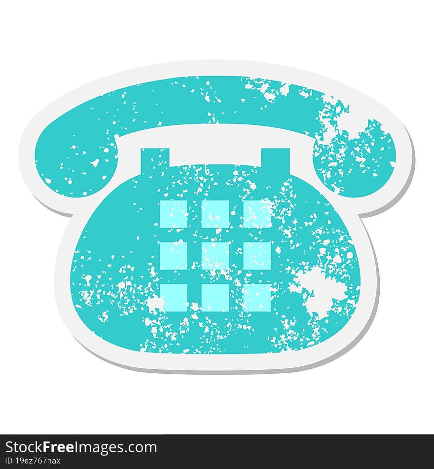 telephone grunge sticker