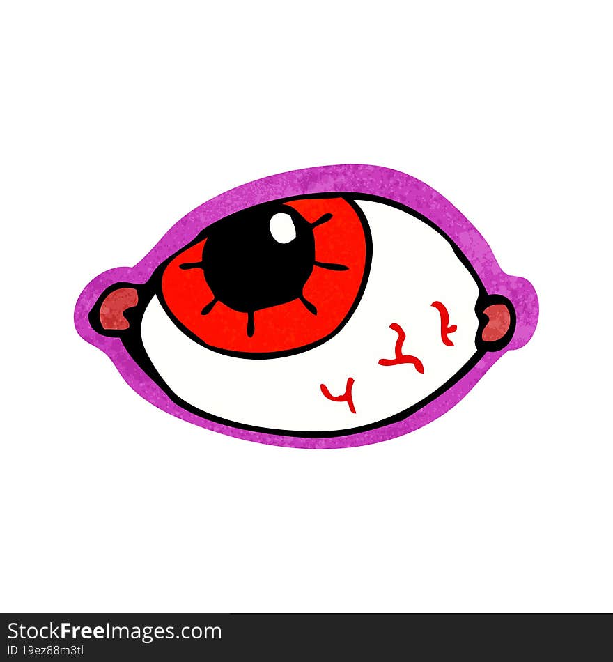 cartoon spooky eye