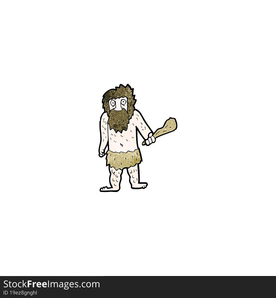 cartoon cave man