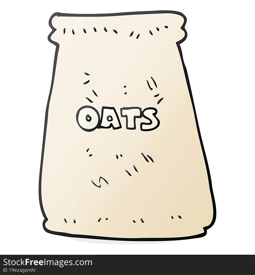 Cartoon Bag Of Oats