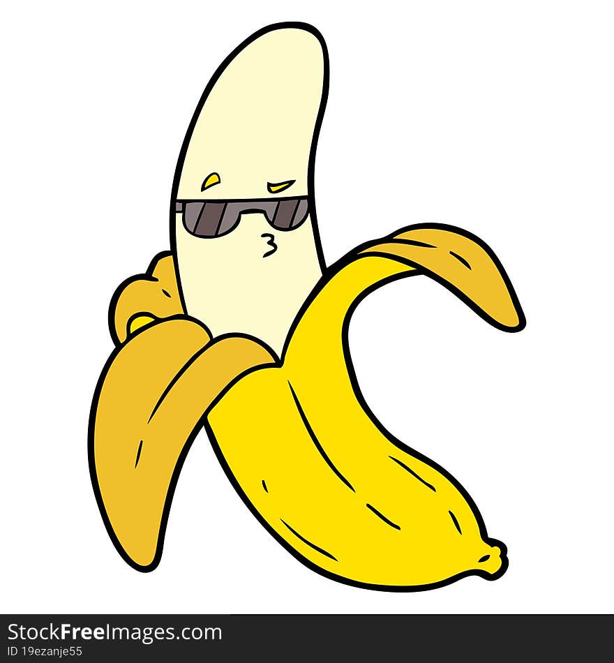 cartoon banana. cartoon banana