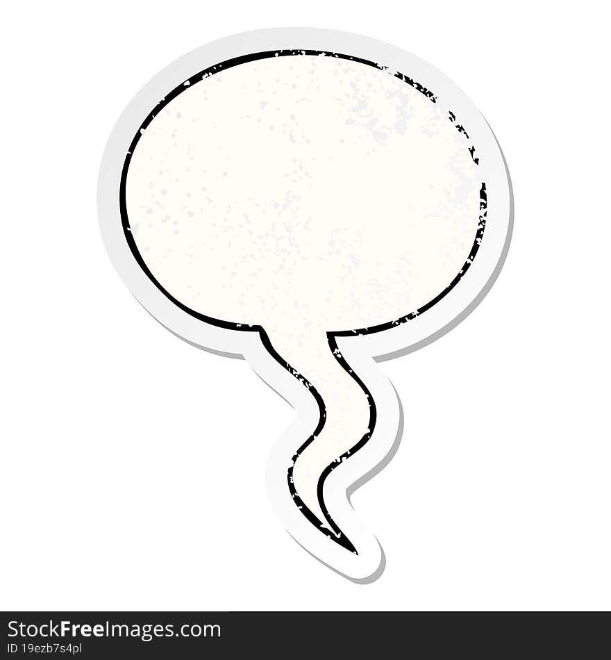 cartoon speech bubble distressed distressed old sticker with speech bubble distressed distressed old sticker. cartoon speech bubble distressed distressed old sticker with speech bubble distressed distressed old sticker