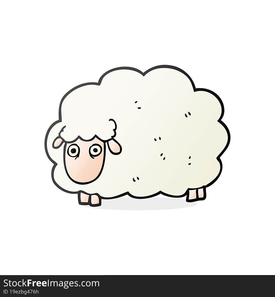 cartoon farting sheep