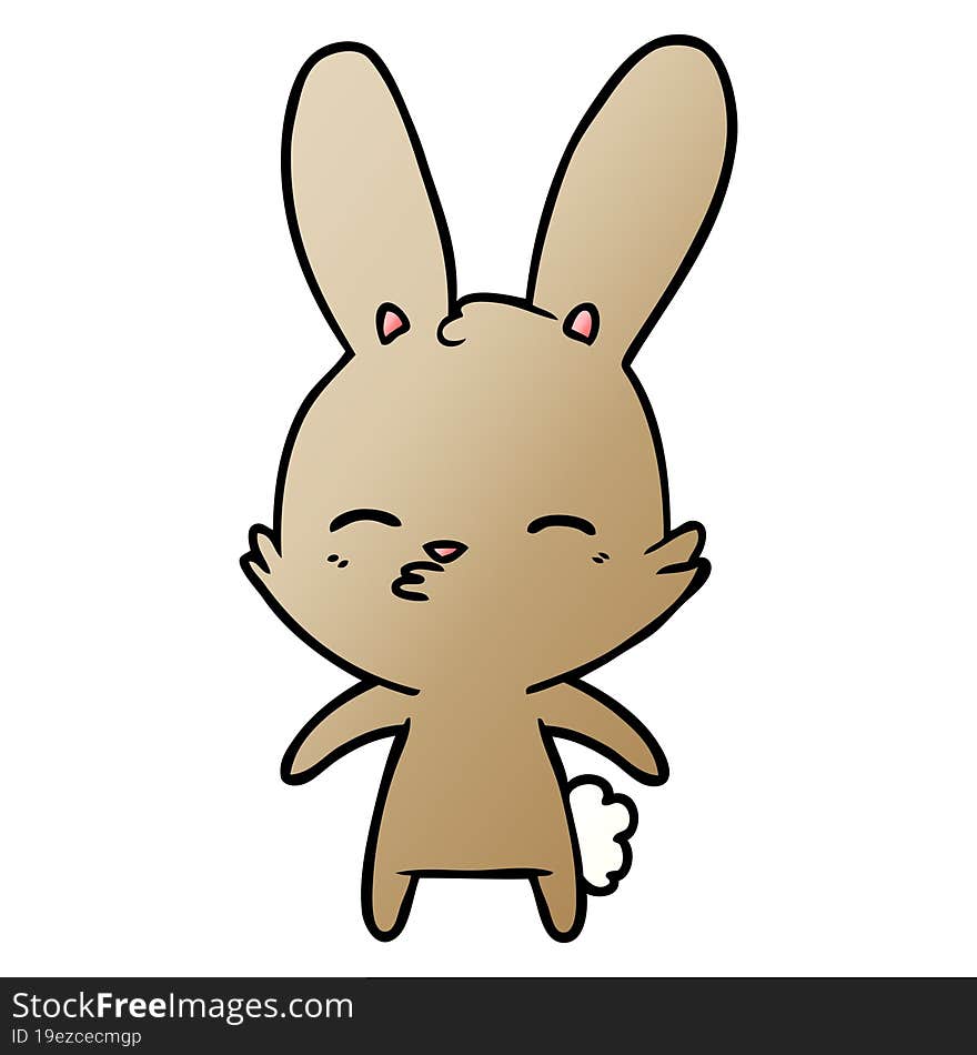 curious bunny cartoon. curious bunny cartoon