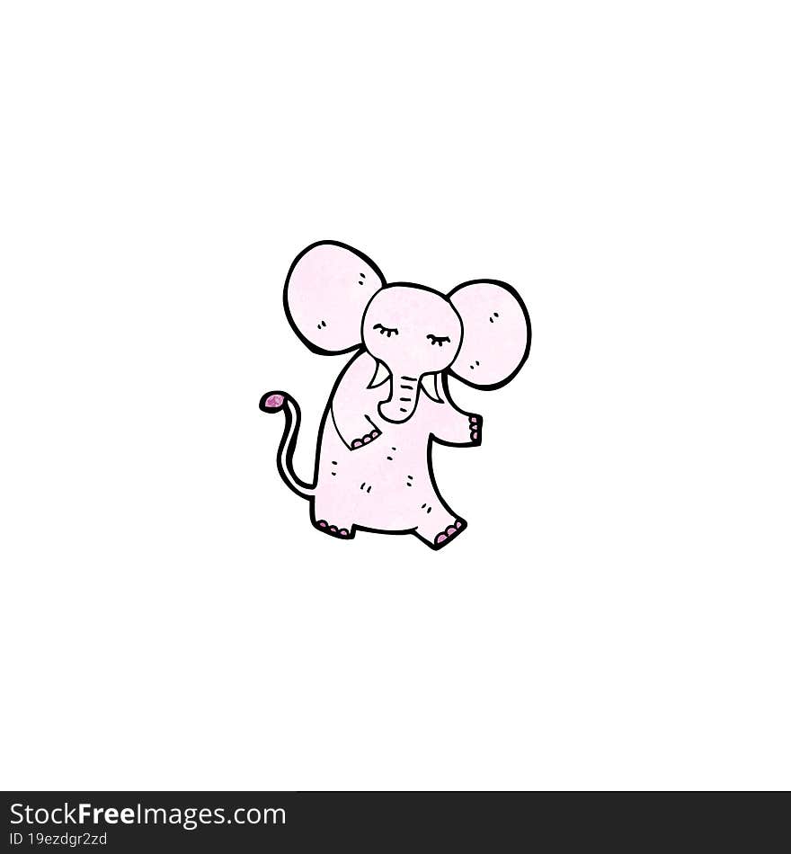 pink elephant cartoon