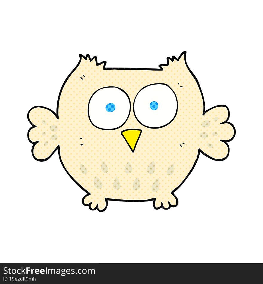 cartoon happy owl