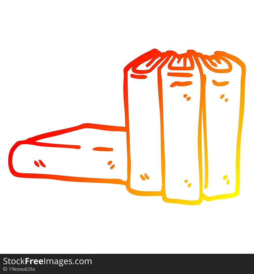 warm gradient line drawing cartoon books