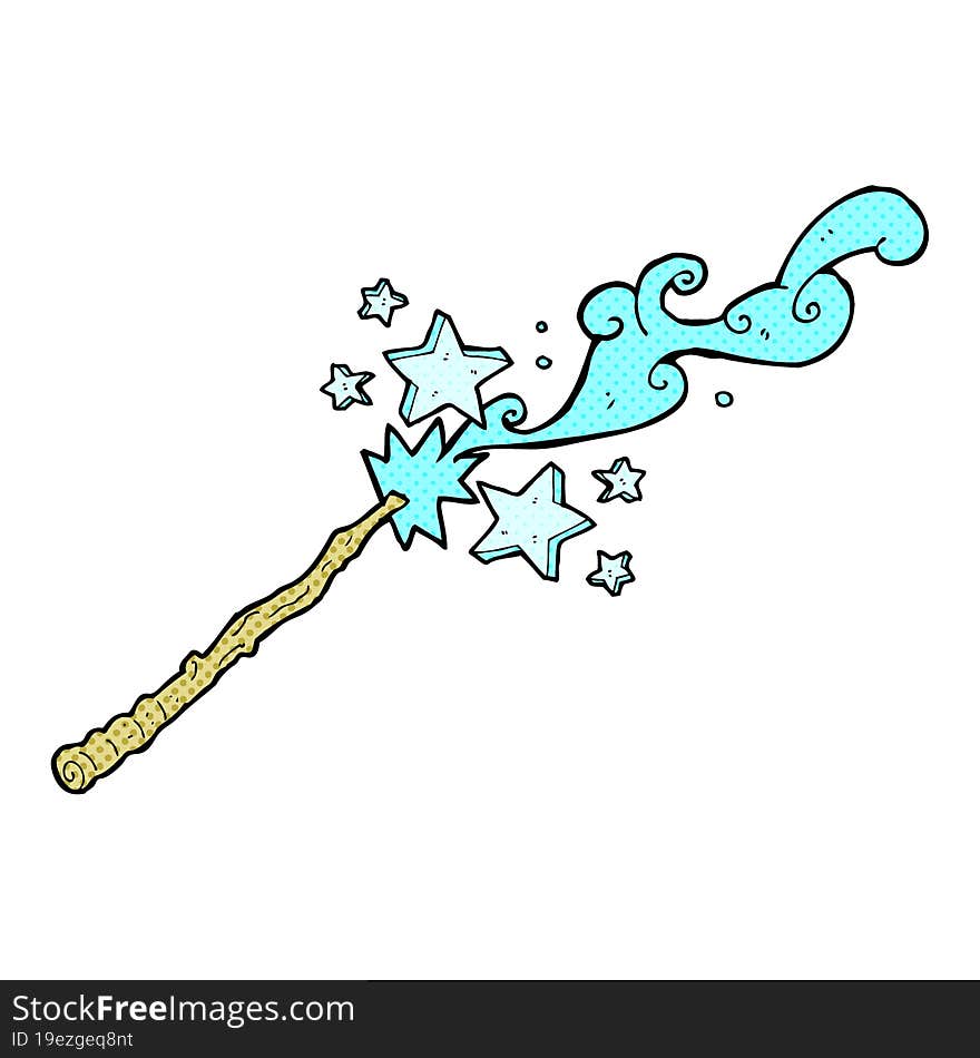 magic wand casting spell