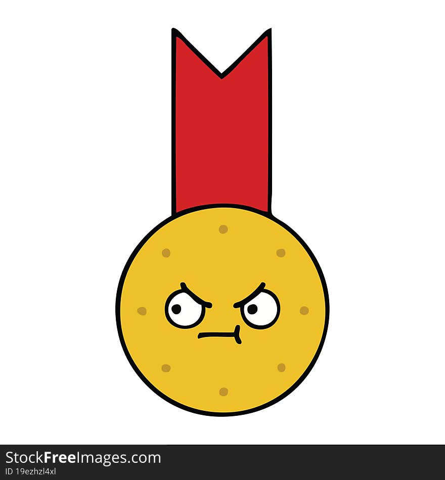 cute cartoon gold medal