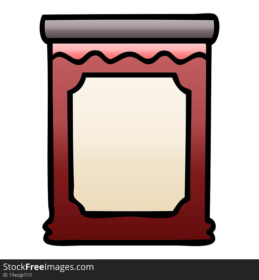 gradient shaded quirky cartoon blueberry jam. gradient shaded quirky cartoon blueberry jam