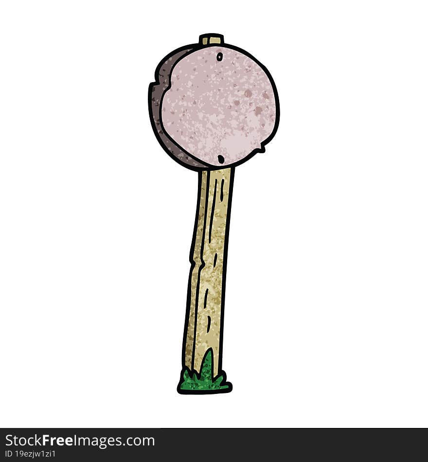 cartoon doodle sign post