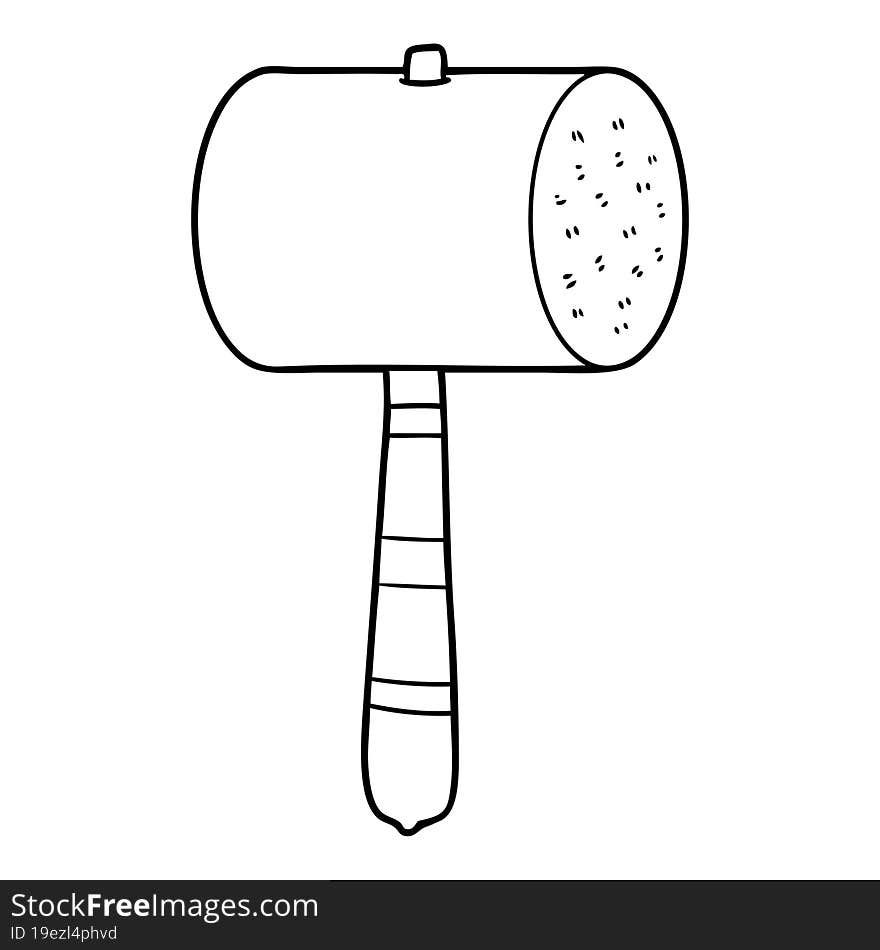 cartoon hammer. cartoon hammer