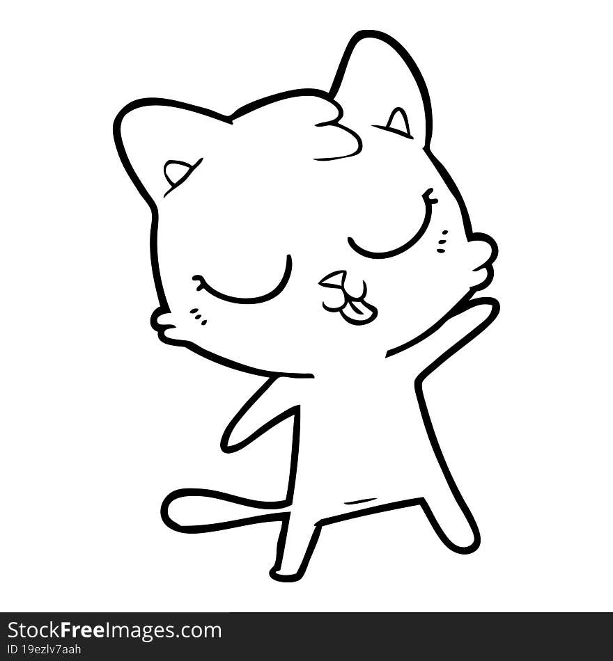 cute cartoon cat. cute cartoon cat