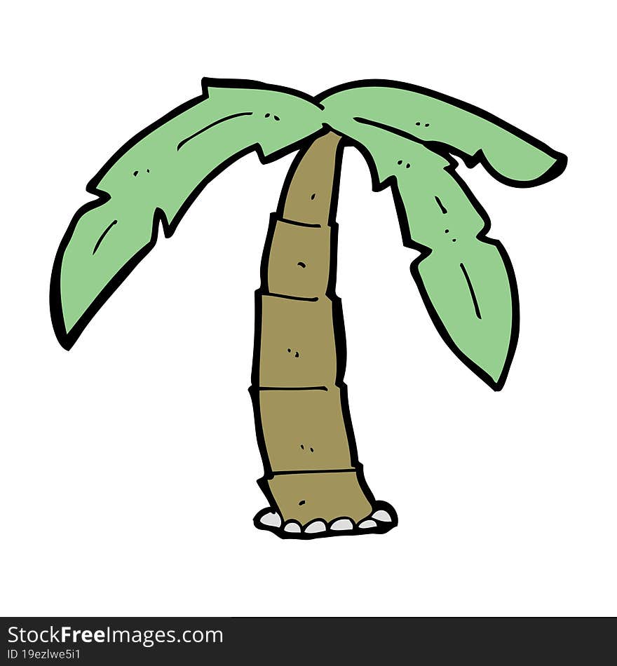 cartoon palm tree