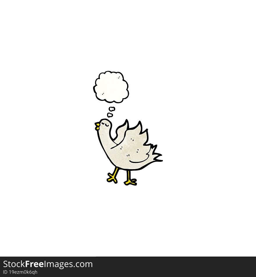 cartoon flapping bird