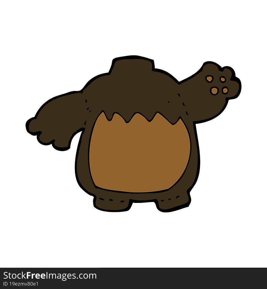 Cartoon Black Bear Body (mix And Match Cartoons Or Add Own Photo