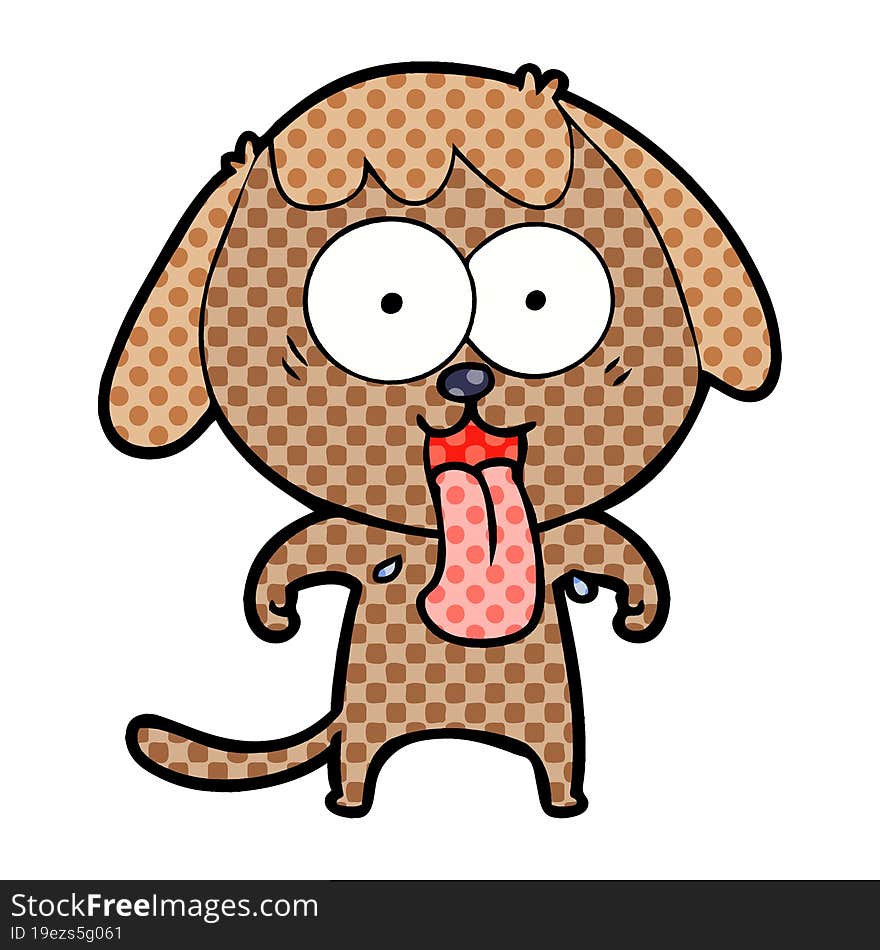 cute cartoon dog. cute cartoon dog