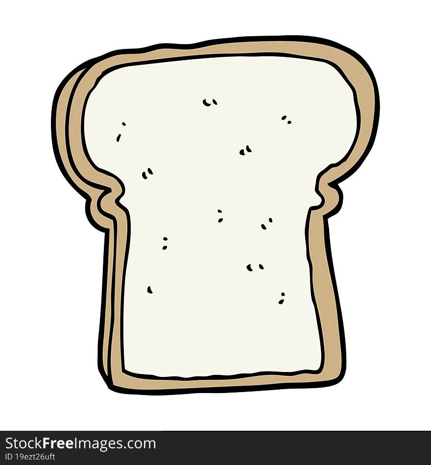 cartoon slice of bread