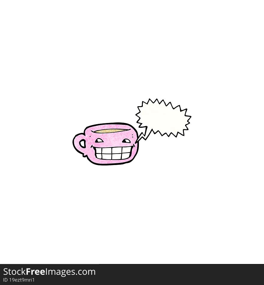 coffee cup cartoon character