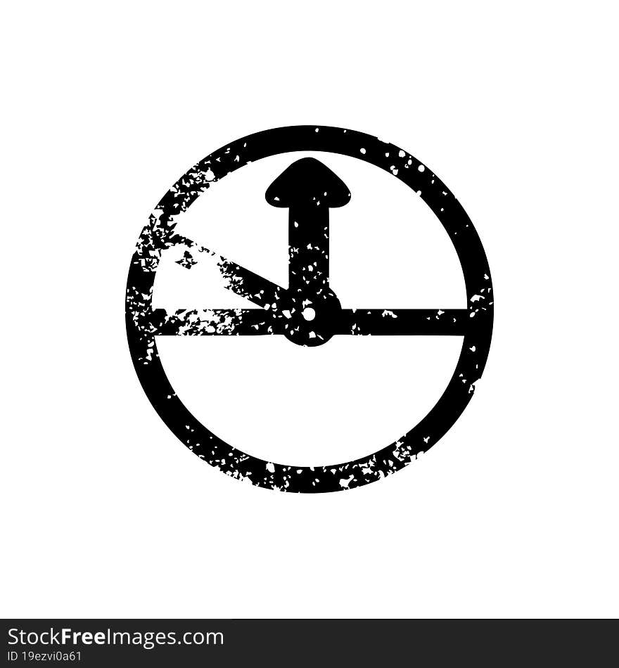 speedometer distressed icon