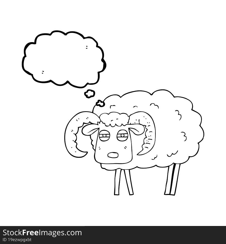 Thought Bubble Cartoon Ram