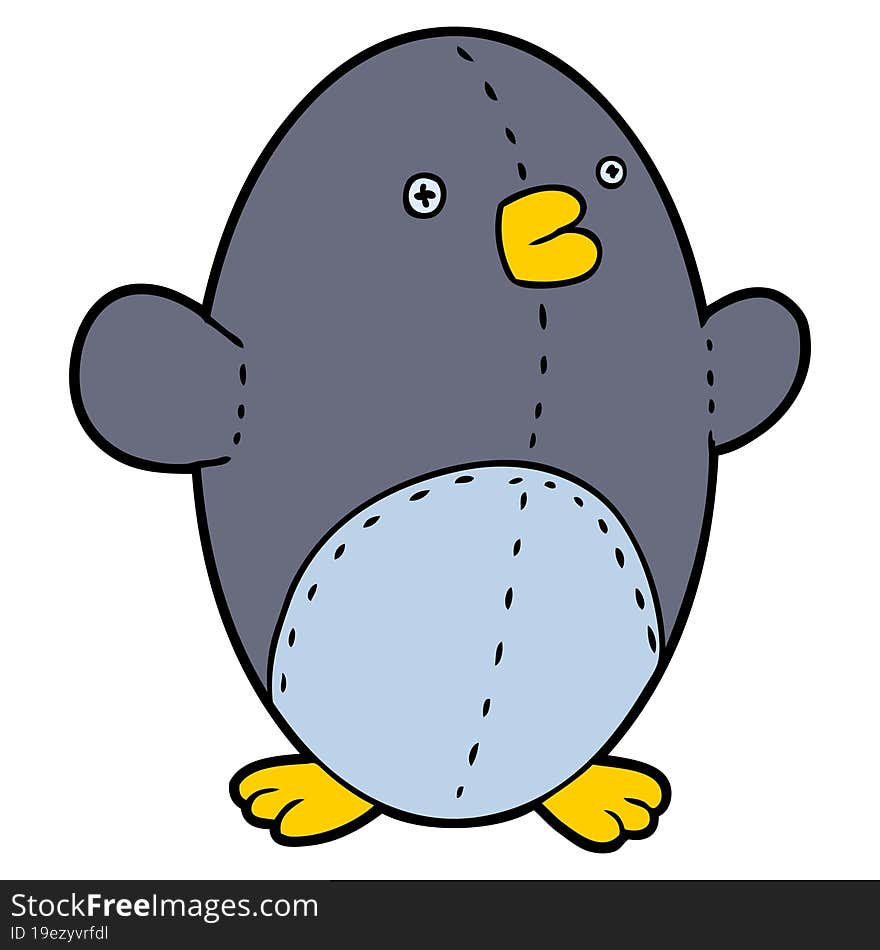 cartoon stuffed toy penguin. cartoon stuffed toy penguin