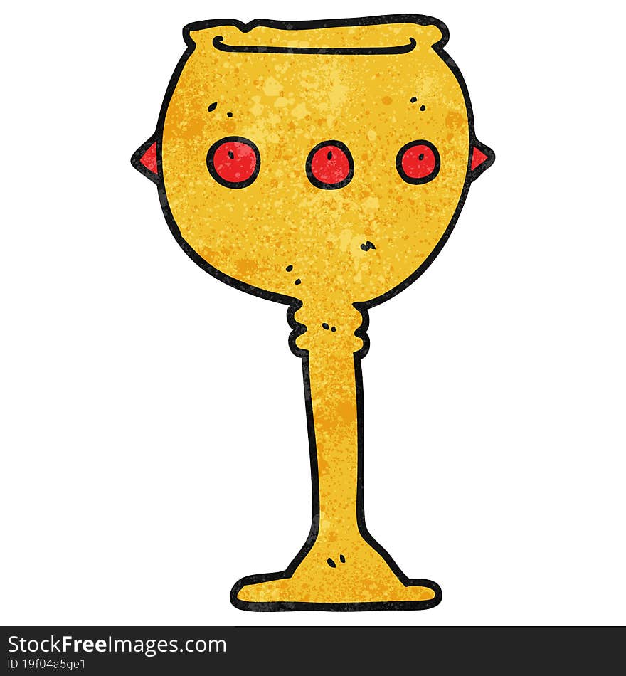 textured cartoon goblet