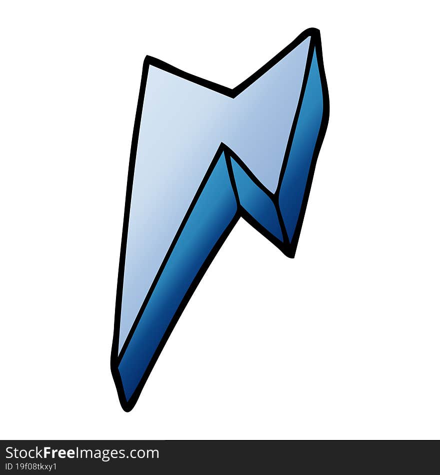 Cartoon Doodle Decorative Lightning Bolt