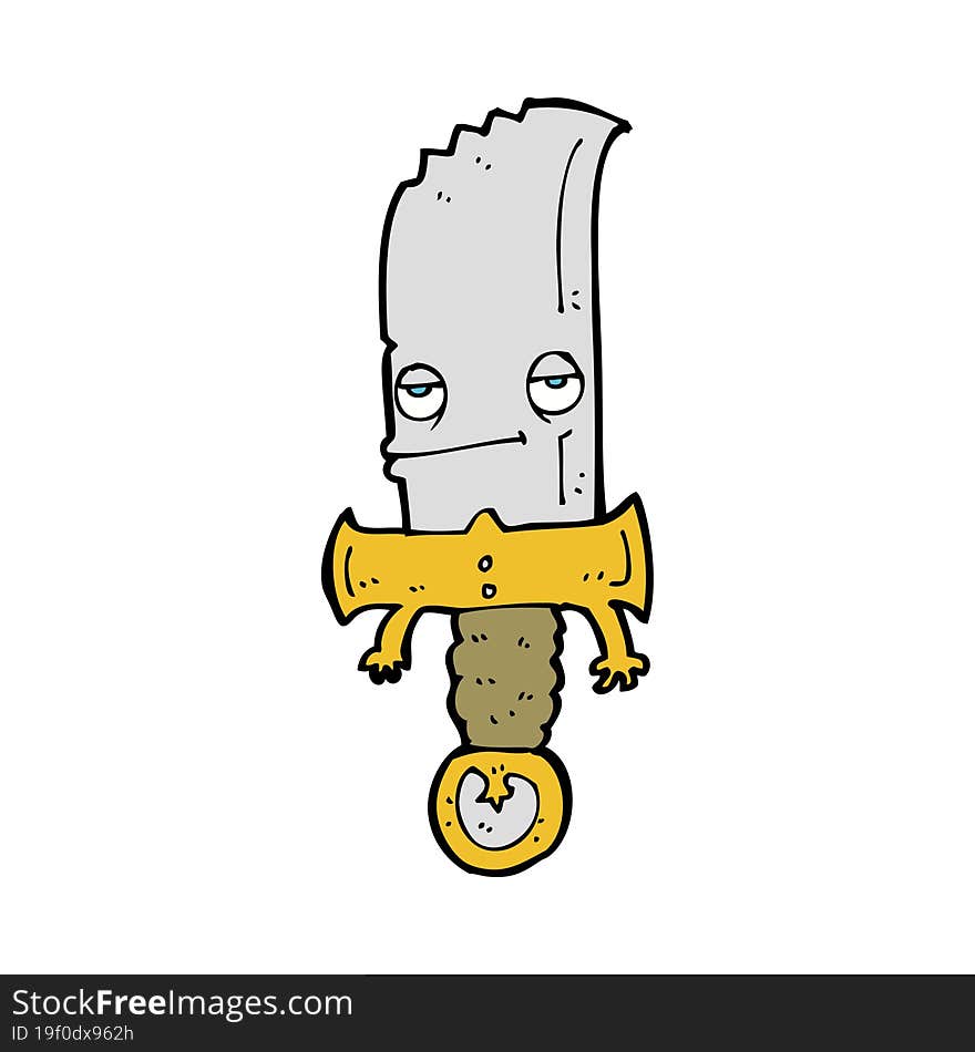 knife cartoon character