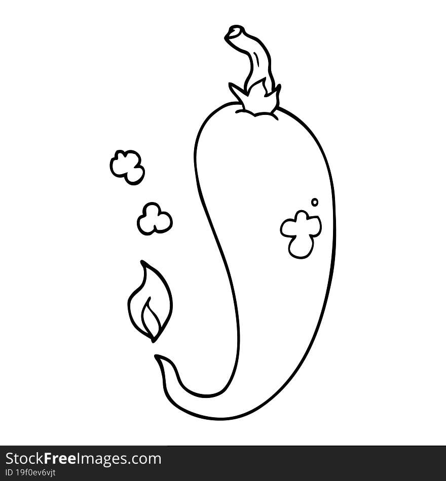 cartoon chili pepper