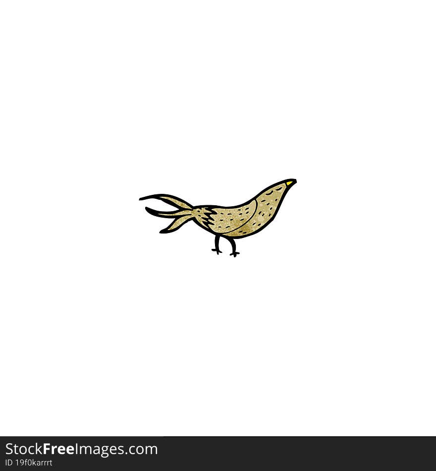 cartoon little bird