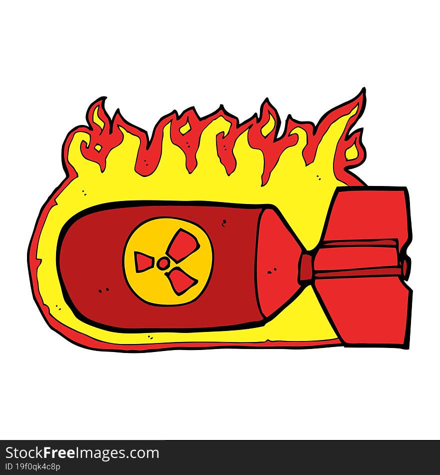 Cartoon Nuclear Bomb