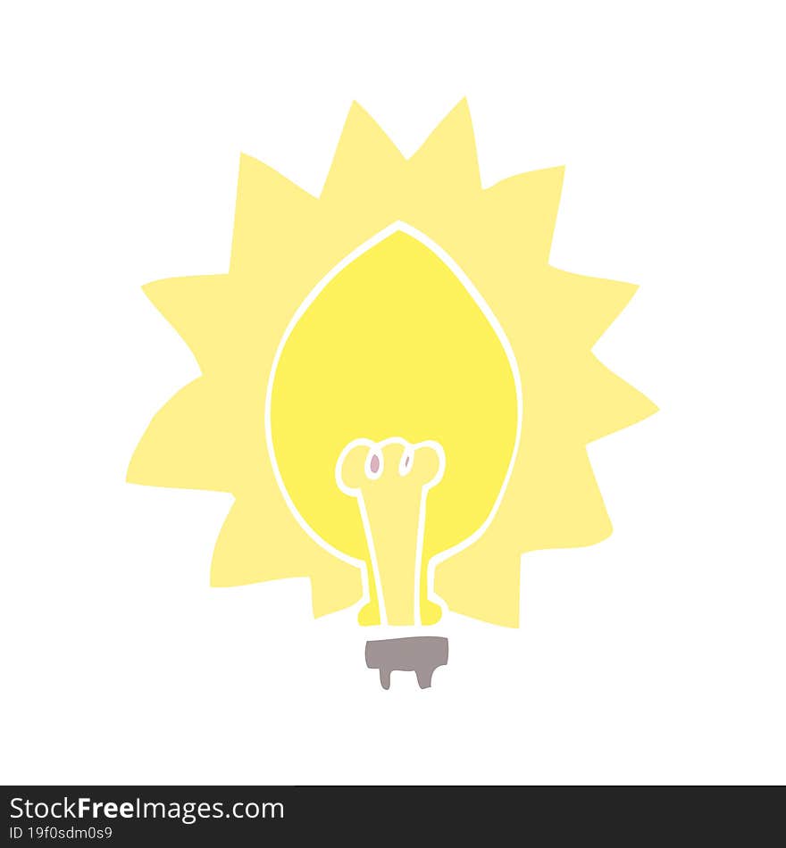 Cartoon Doodle Light Bulb