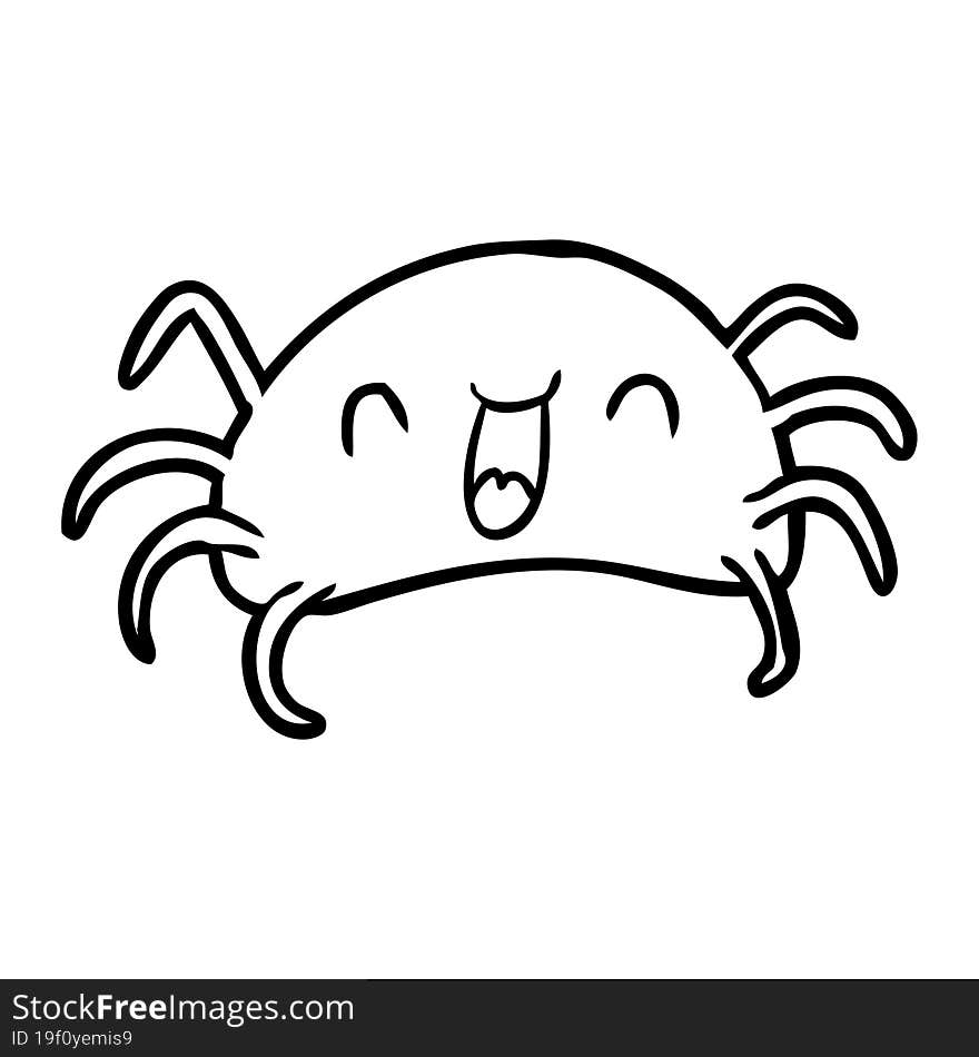 line drawing of a halloween spider. line drawing of a halloween spider