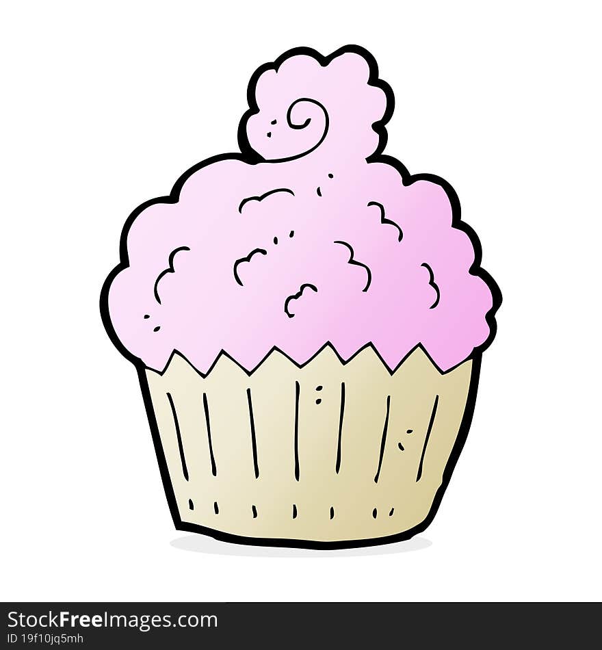 cartoon cupcake