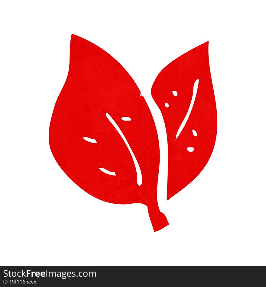 Cartoon Leaves Symbol