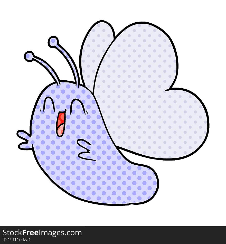 funny cartoon butterfly. funny cartoon butterfly