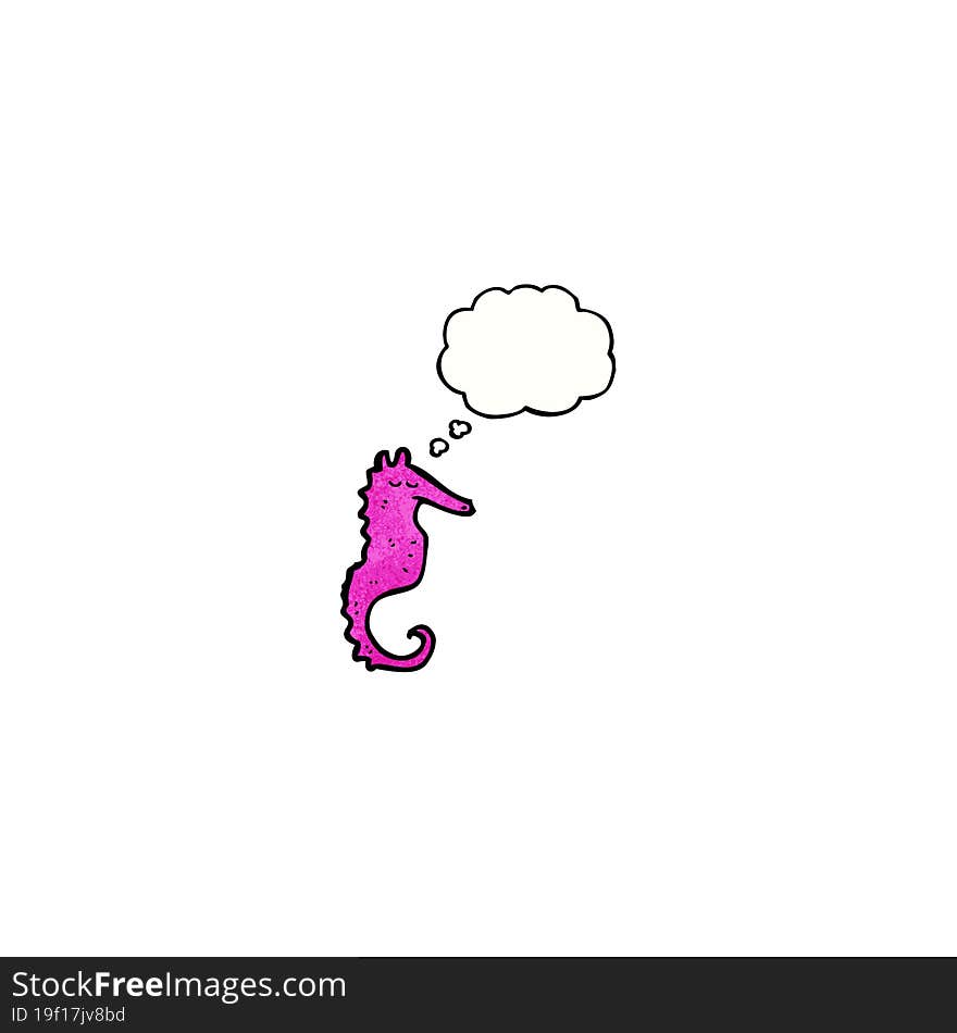 Cartoon Seahorse