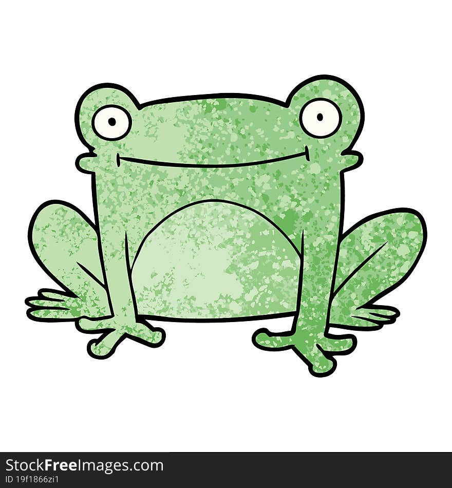 cartoon frog. cartoon frog