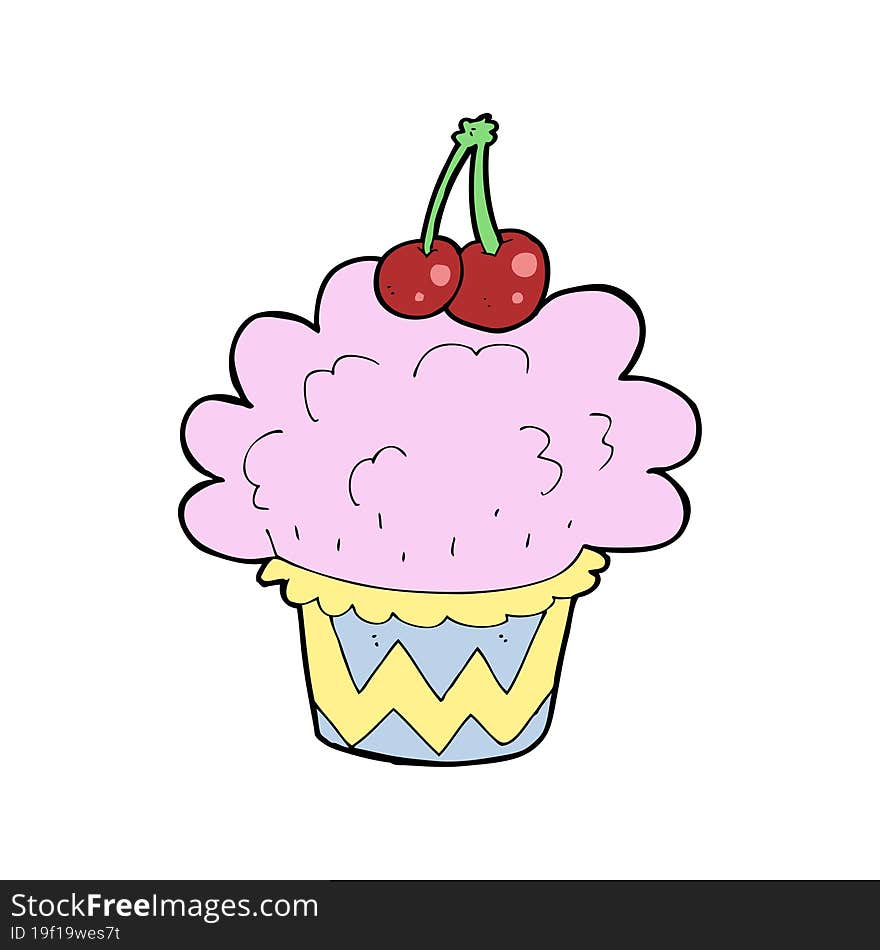 cartoon cupcake