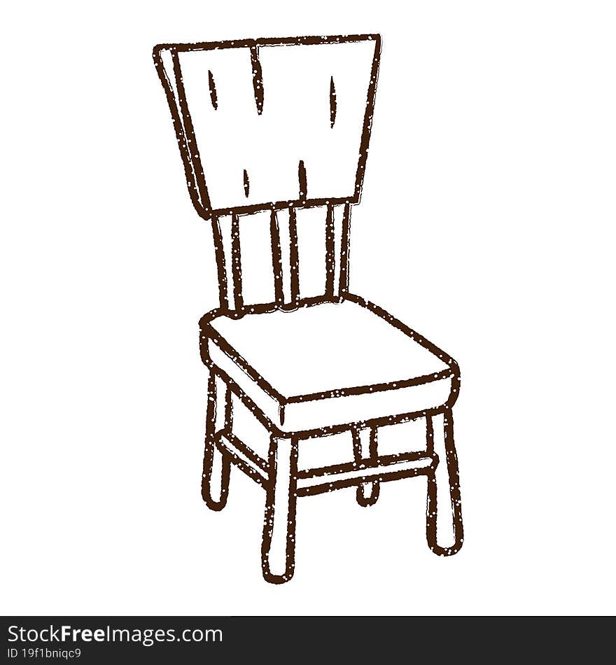 Chair Charcoal Drawing