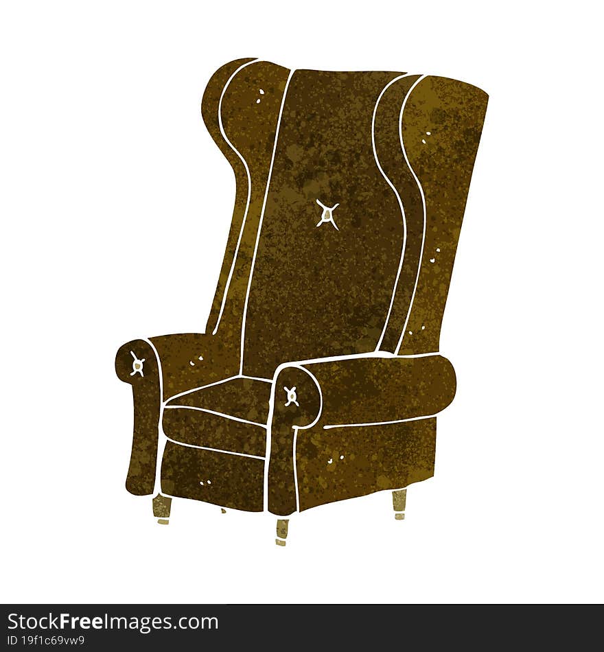 cartoon old chair