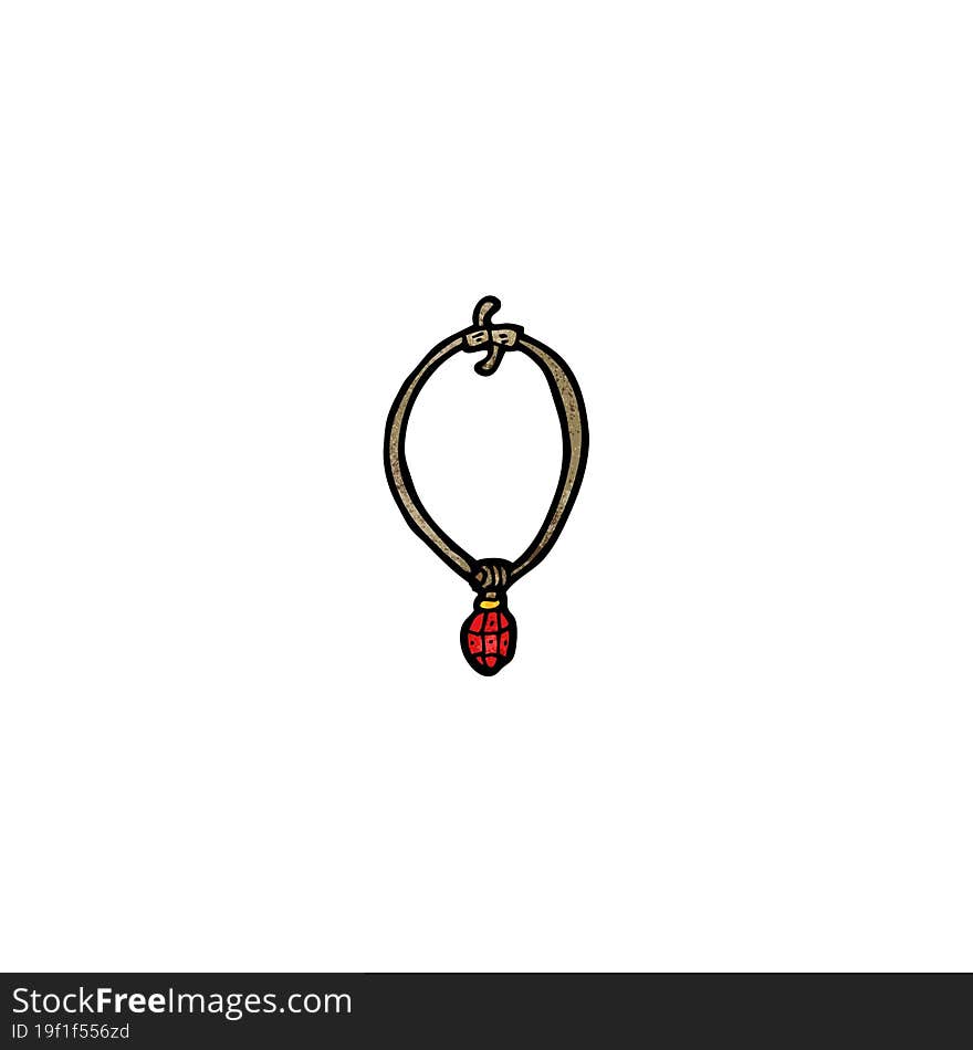 cartoon ruby necklace