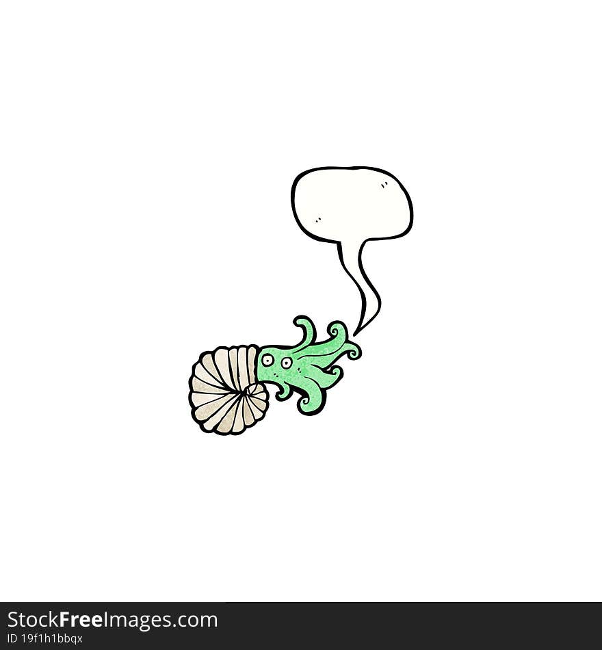 nautilus squid cartoon