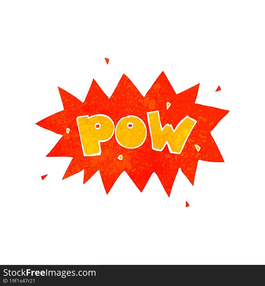 cartoon comic book pow symbol