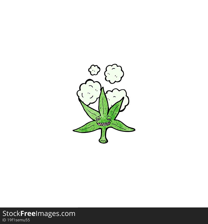 marijuana leaf cartoon character