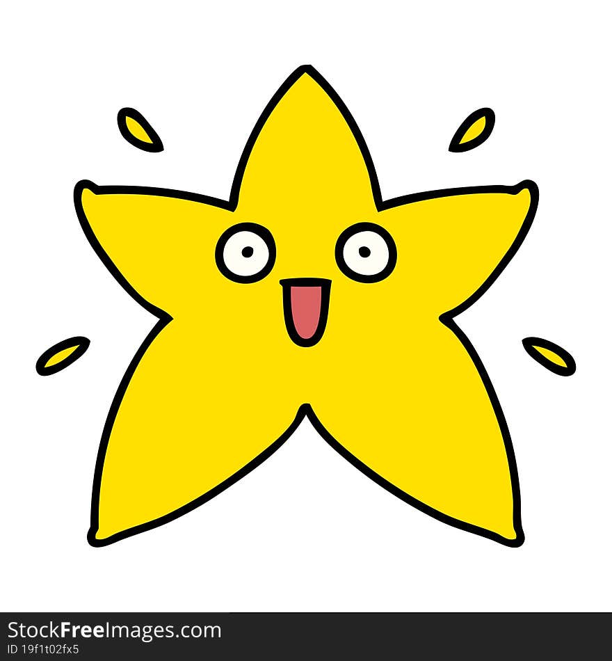 cartoon of a happy star shining so super hard. cartoon of a happy star shining so super hard